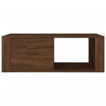 vidaXL Table basse Chêne marron 100x50 5x35 cm Bois d'ingénierie
