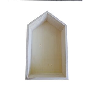 Etagère en bois maison 30 5 x 18 x 10 cm