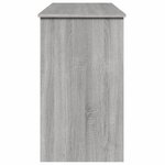 vidaXL Coiffeuse avec miroir sonoma gris 100x45x76 cm