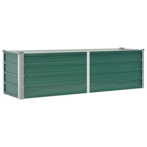vidaXL Lit surélevé de jardin Acier galvanisé 160x40x45 cm Vert