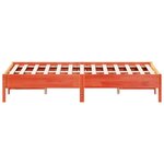 vidaXL Cadre de lit sans matelas cire marron 140x200cm bois pin massif