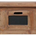 vidaXL Meuble TV avec 3 tiroirs 120x30x40 cm Bois d'acajou massif