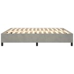 vidaXL Cadre de lit Gris clair 180x200 cm Velours