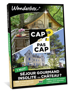 Coffret cadeau - WONDERBOX - CAP OU PAS CAP - Séjour gourmand insolite ou château   - 1 nuit