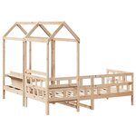 vidaXL Ensemble de lit de jour avec toit 80x200 cm bois de pin massif