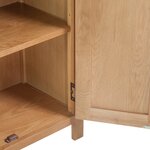 vidaXL Buffet 70x35x75 cm Bois de chêne massif