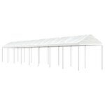 vidaXL Belvédère avec toit blanc 17 84x2 28x2 69 m polyéthylène