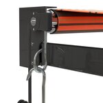 vidaXL Auvent rétractable automatique orange et marron 4x3 m