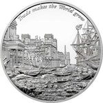 Pièce de monnaie en Argent 10 Dollars g 62.2 (2 oz) Millésime 2022 Time Flies TRADE MAKES THE WORLD GROW