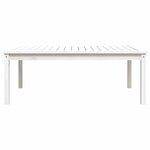 vidaXL Table de jardin blanc 121x82 5x45 cm bois massif de pin