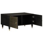 vidaXL Table basse 80x50x40 cm bois de manguier massif
