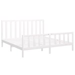 vidaXL Cadre de lit Blanc Bois de pin massif 200x200 cm