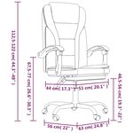 vidaXL Fauteuil inclinable de bureau Rose Similicuir