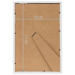 vidaXL Collage de cadres photo 3 Pièces de table Blanc 10x15 cm MDF