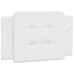 vidaXL Cadre de lit avec tête de lit Blanc 100x200 cm Similicuir