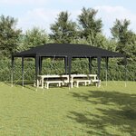 vidaXL Tente de fête Anthracite 6x4 m PE