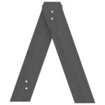 vidaXL Tabourets lot de 2 gris 40x40x45 cm bois massif de pin