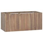 vidaXL Armoire murale de salle de bain 90x39x40 cm Bois de teck massif