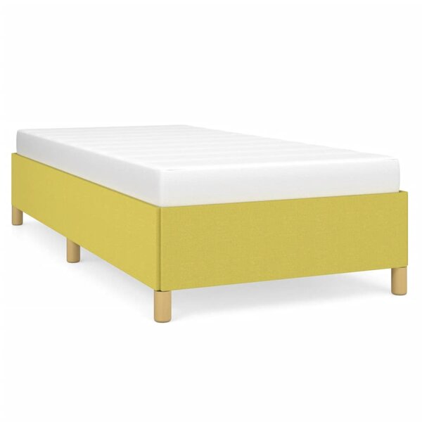 vidaXL Cadre de lit Vert 100 x 200 cm Tissu