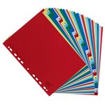Intercalaires Imprimés Numériques Pp Couleurs 31 Positions - A4 - Couleurs Assorties - X 20 - Exacompta