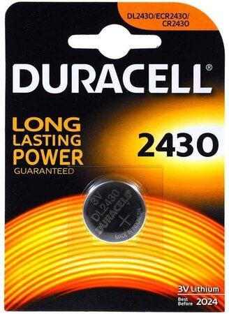 Blister de 1 Pile bouton lithium 'Electronics' CR 2430 3 volt DURACELL