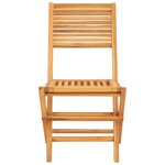vidaXL Chaises de jardin pliantes lot de 2 47x62x90cm bois massif teck