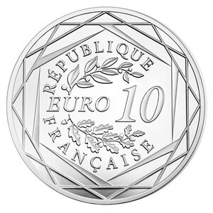 Pièce de monnaie 10 euro France 2015 argent BE – Coq