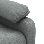 vidaXL Fauteuil électrique de massage Gris foncé Tissu
