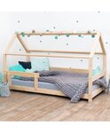 Lit cabane enfant TERY 90 x 190 rouge brique
