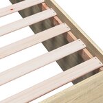 vidaXL Cadre de lit chêne sonoma 120x200 cm bois d'ingénierie