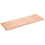 vidaXL Dessus de table bois massif traité bordure assortie