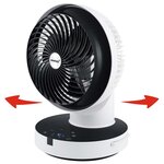 Steba ventilateur de table à télécommande 39w blanc et noir