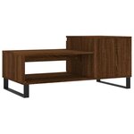 vidaXL Table basse Chêne marron 100x50x45 cm Bois d'ingénierie