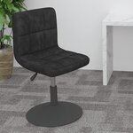 Vidaxl tabouret de bar pivotant noir velours
