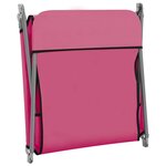 vidaXL Chaises longues pliables lot de 2 Acier et tissu Rose