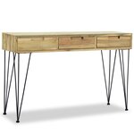vidaXL Table console 120x35x76 cm Teck massif