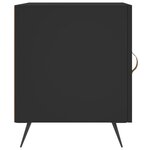 vidaXL Tables de chevet 2 Pièces noir 40x40x50 cm bois d’ingénierie