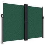 vidaXL Auvent latéral rétractable vert foncé 180x600 cm