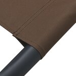 vidaXL Lit de jardin Marron 200x90 cm Acier