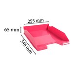 Corbeille À Courrier Combo Midi Iderama - Framboise Brillant - X 6 - Exacompta