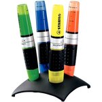 Set de 4 surligneurs luminator niveau visible pte biseautée stabilo