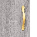 vidaXL Buffet haut Sonoma gris 69 5x34x180 cm Bois d'ingénierie