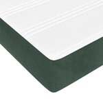 vidaXL Matelas de lit à ressorts ensachés Vert foncé 180x200x20 cm