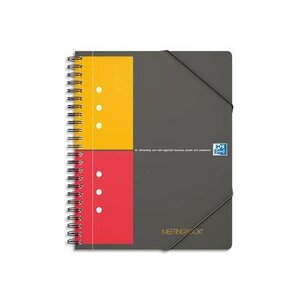 Cahier 'METTINGBOOK' reliure intégrale 160 pages réglure 5x5 format A4+ 90g OXFORD