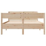 vidaXL Cadre de lit sans matelas 140x200 cm bois massif de pin