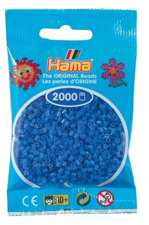 2 000 perles mini (petites perles Ø2 5 mm) bleu