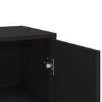 vidaXL Buffet noir 60x31x84 cm bois d'ingénierie