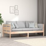 vidaXL Lit de jour bois de pin massif 90x200 cm