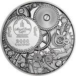 Pièce de monnaie en Argent 2000 Togrog g 93.3 (3 oz) Millésime 2022 Clockwork Evolution MECHANICAL TURTLE