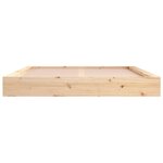 vidaXL Cadre de lit 150x200 cm Très grand Bois massif